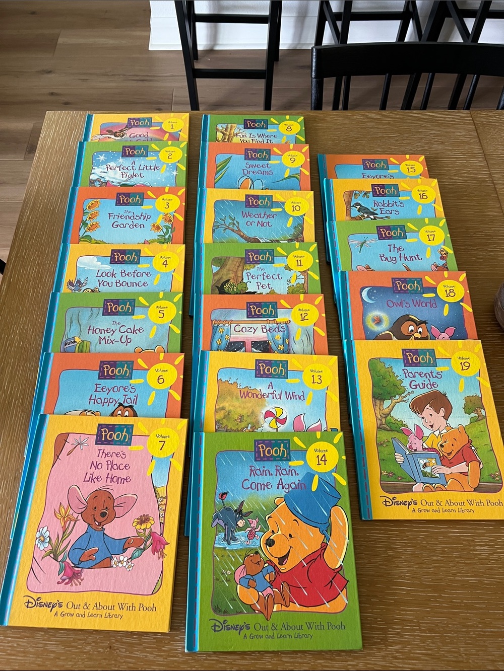 RARE Disney Out & About w/ Pooh complete 1996 collection All 19 Books